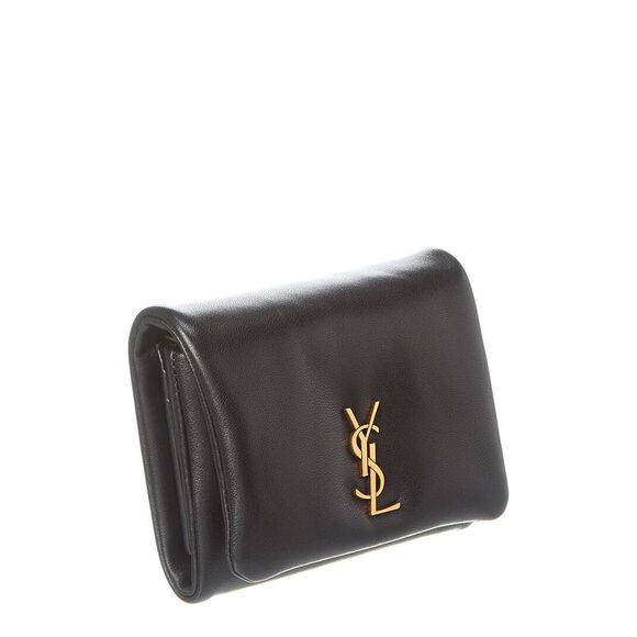 Saint Laurent Calypso Compact Pillow Leather Wallet - Picture 3 of 4